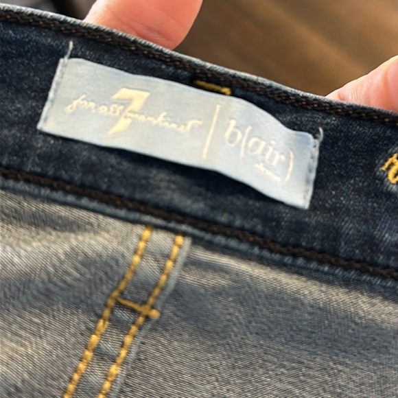 7 For All Mankind b(air) Denim Roxanne Ankle Jeans 32 EUC - Picture 5 of 9